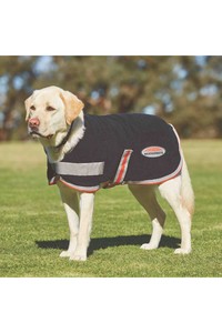 Weatherbeeta Comfitec Therapy-Tec Fleece Dog Coat Black / Silver / Red